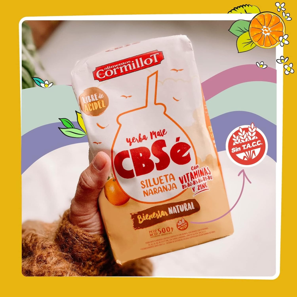 Foto CBSé Silueta Naranja Yerba Mate