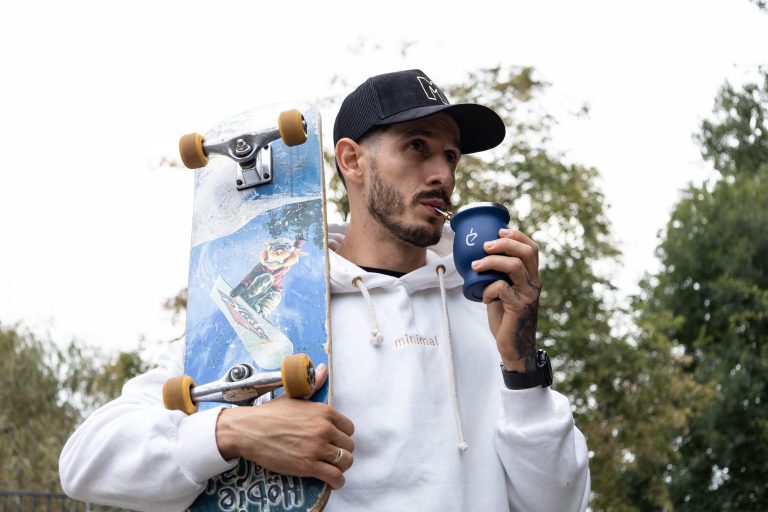 Un Mate Set Modrý v ruce