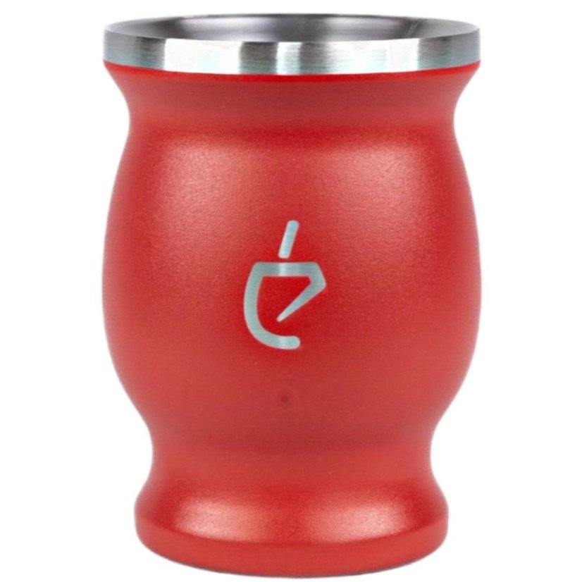 Un Mate Set červený + Yerba Mate dle výběru - Příchuť: CBSé Silueta Naranja