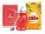 Un Mate Set červený + Yerba Mate dle výběru - Příchuť: CBSé Silueta Naranja