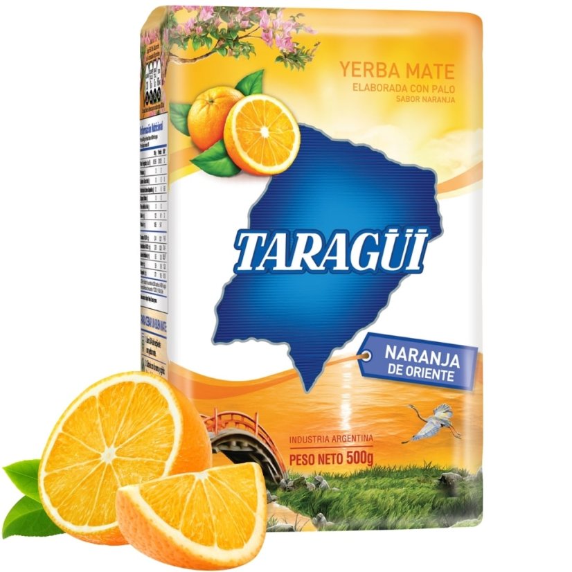 yerba mate taragui naranja de oriente 500g