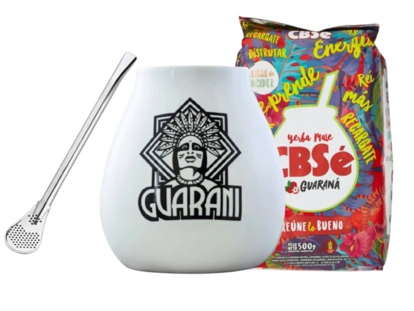 Set Guarani bílý + Yerba Mate dle výběru - Příchuť: Rosamonte Tradicional