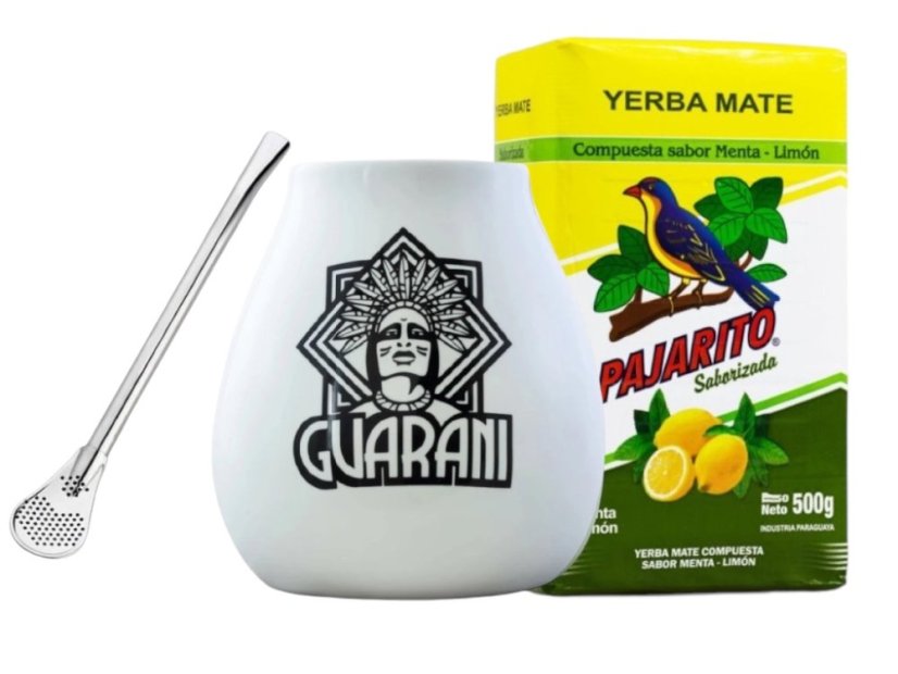 Set Guarani bílý + Yerba Mate dle výběru - Příchuť: Rosamonte Tradicional