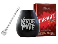 Set Verde Mate černý + Yerba Mate dle výběru