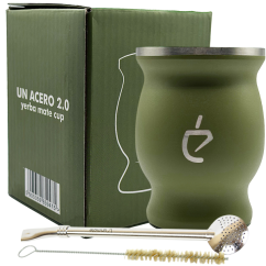 Un Mate Set zelený + Yerba Mate dle výběru