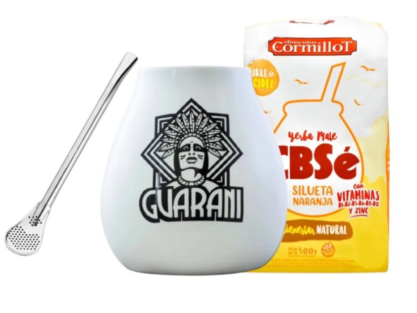 Set Guarani bílý + Yerba Mate dle výběru - Příchuť: Rosamonte Tradicional