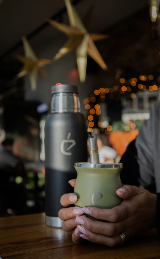 Un Mate Set zelený + Yerba Mate dle výběru - Příchuť: Pajarito Menta Limon