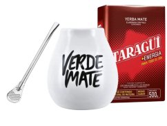 Set Verde Mate bílý + Yerba Mate dle výběru