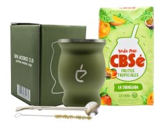 Un Mate Set zelený + Yerba Mate dle výběru